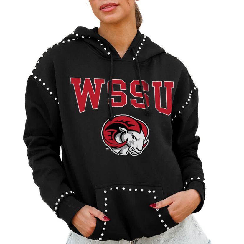 NCAA Winston-Salem State Rams Studded Pullover Hoodie