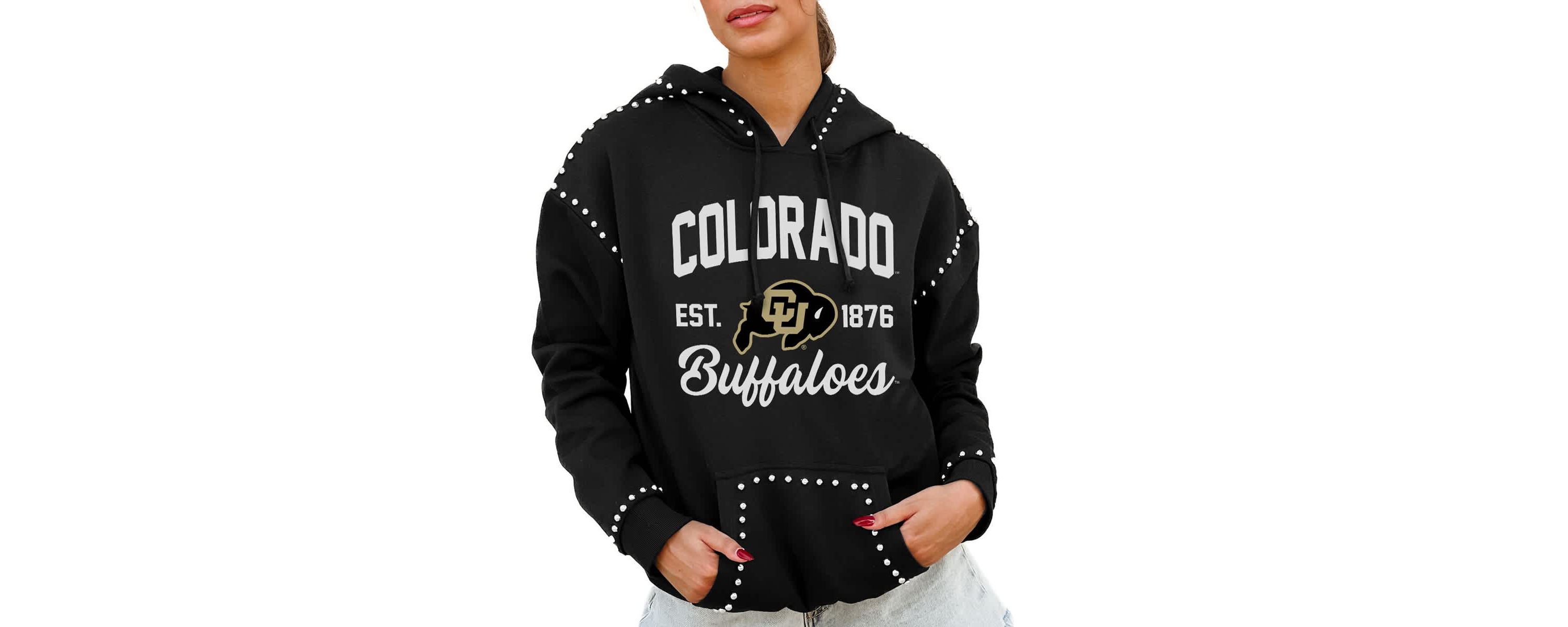 NCAA Colorado Buffaloes Studded Pullover Hoodie