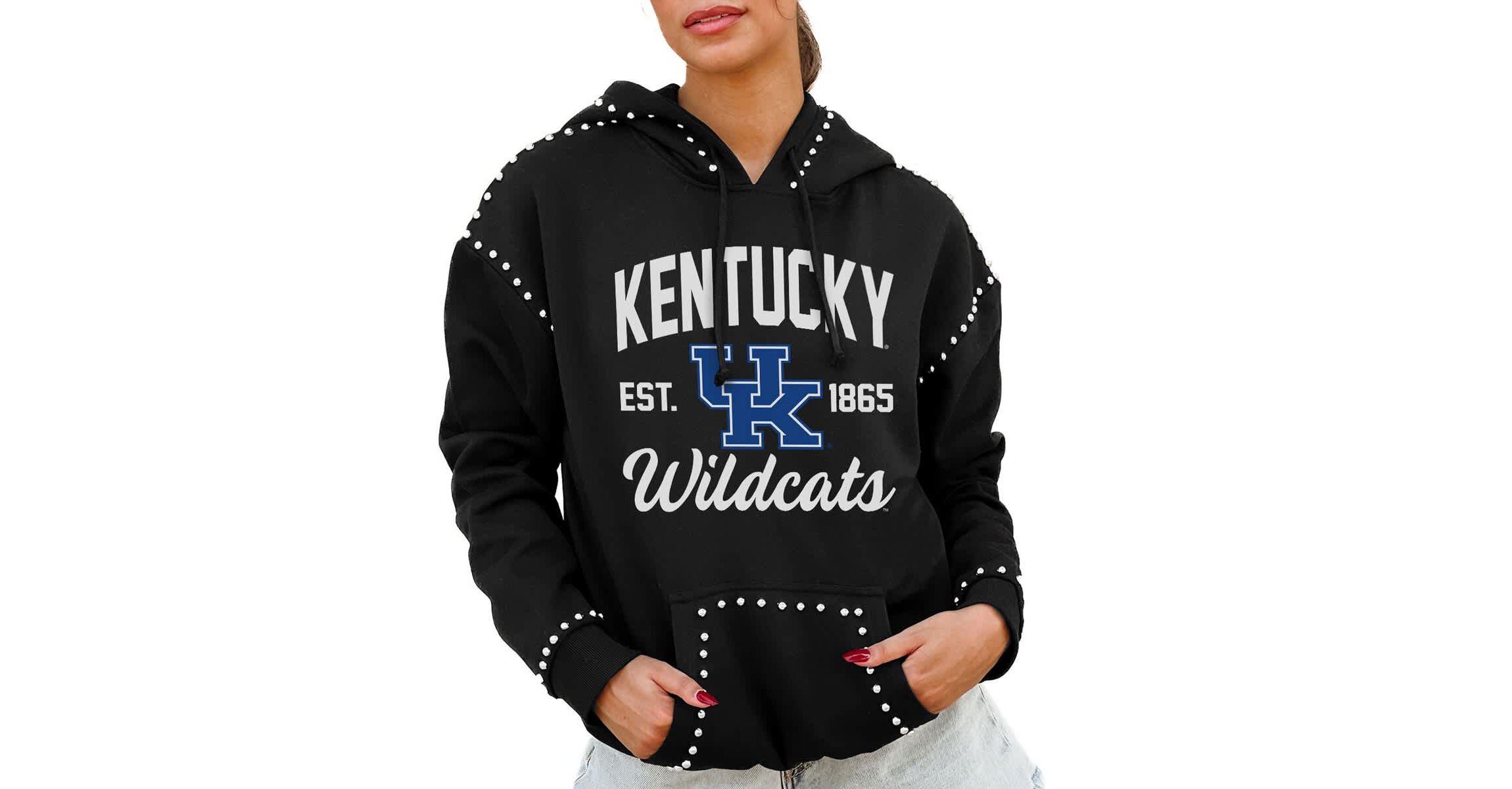 NCAA Kentucky Wildcats Studded Pullover Hoodie