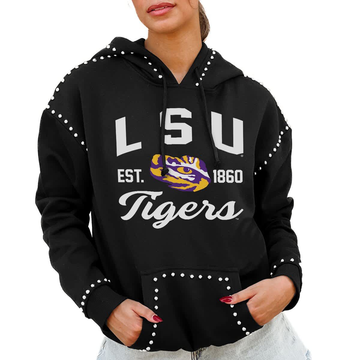 NCAA LSU Tigers Studded Pullover Hoodie