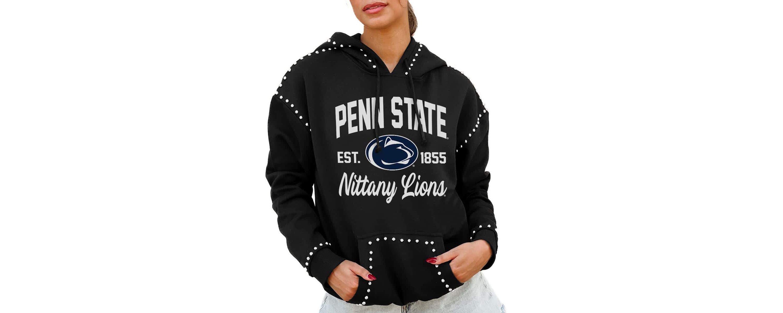 NCAA Penn State Nittany Lions Studded Pullover Hoodie
