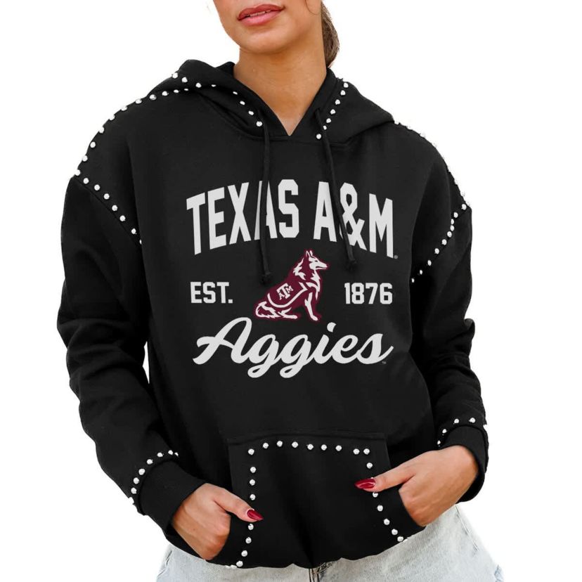 NCAA Texas A&M Aggies Studded Pullover Hoodie