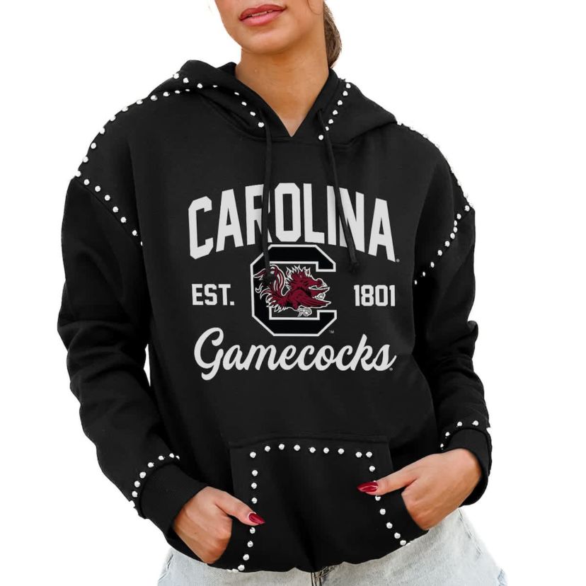 NCAA South Carolina Gamecocks Studded Pullover Hoodie