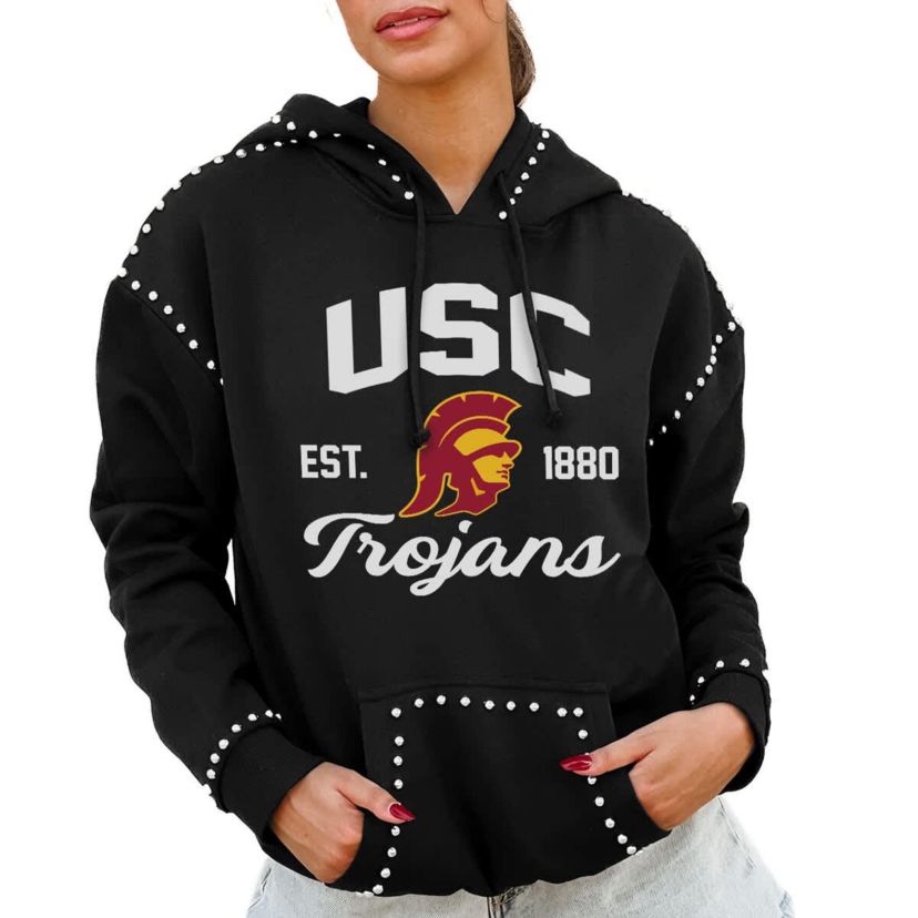 NCAA USC Trojans Studded Pullover Hoodie