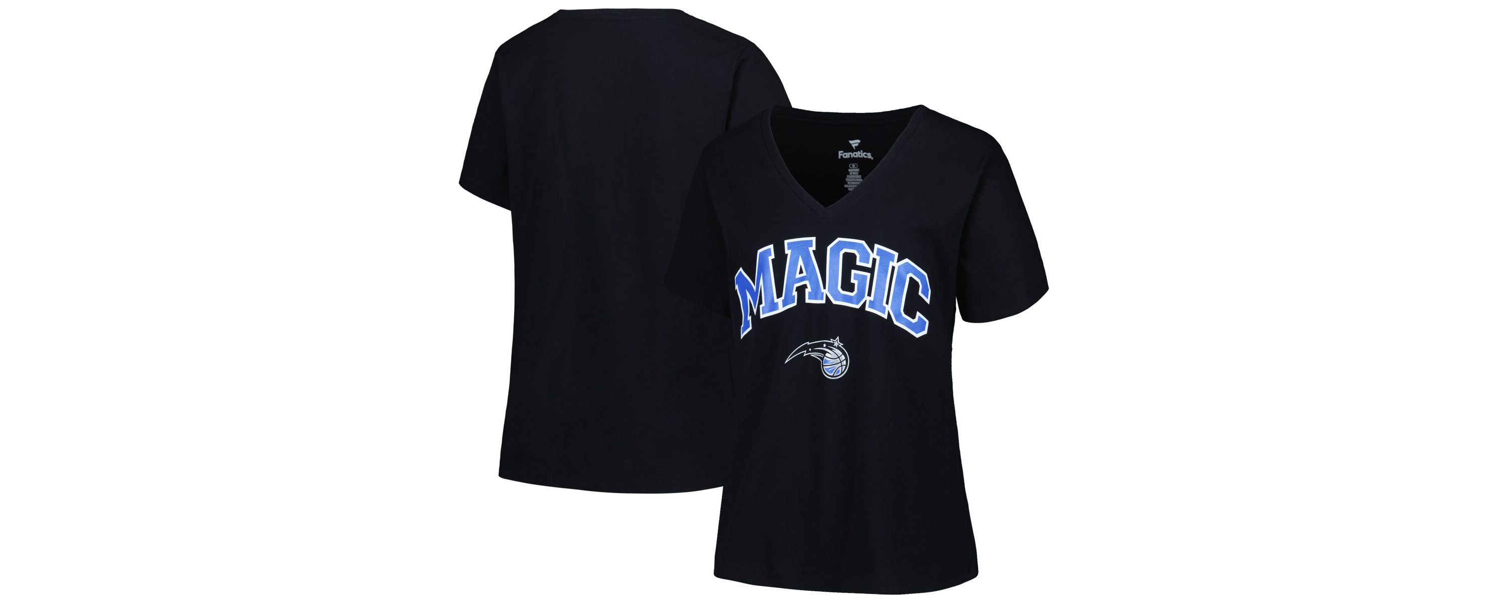 NBA Orlando Magic Plus Size Arch Over Logo V-Neck T-Shirt