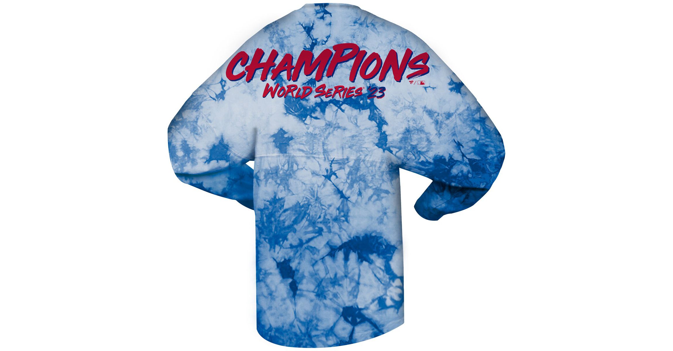 MLB Fanatics Texas Rangers 2023 World Series s Crystal-Dye Long Sleeve T-Shirt