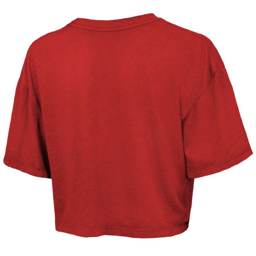 MLB Texas Rangers 2023 World Series s Best Face Forward Boxy Cropped Tri-Blend T-Shirt
