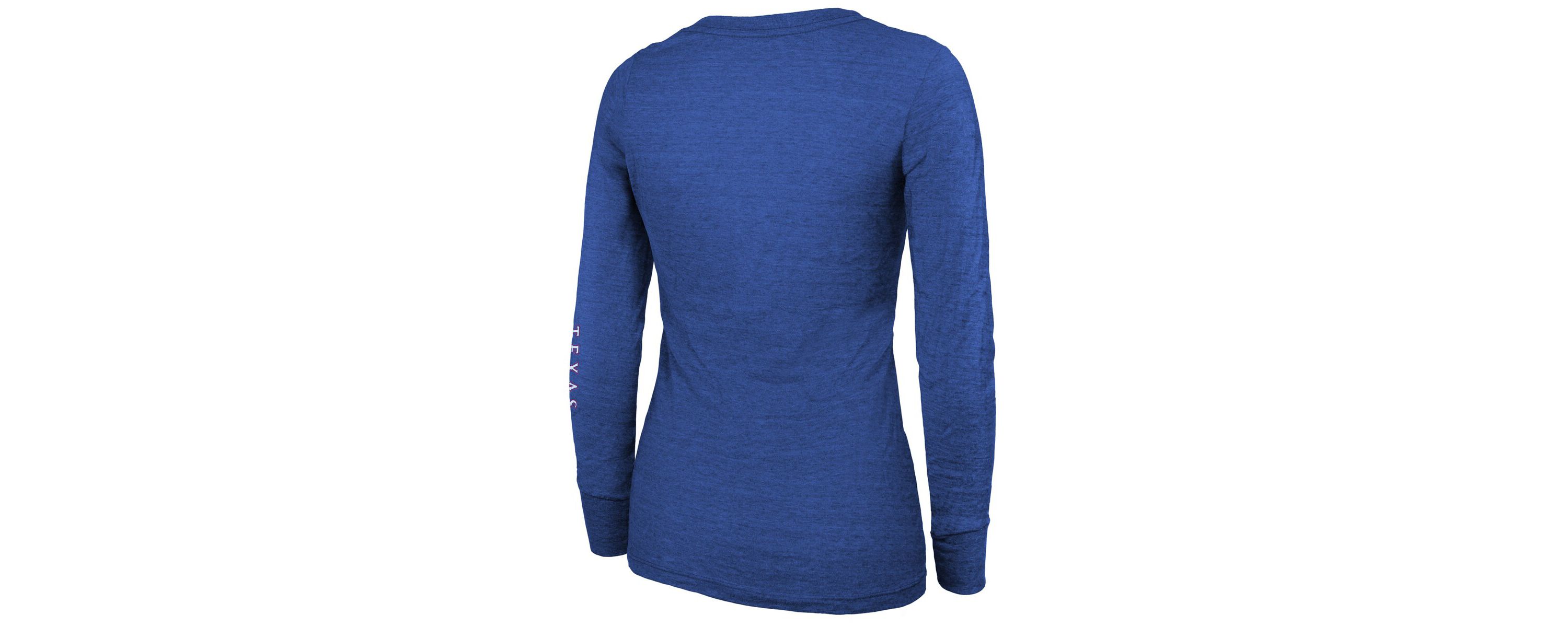 MLB Texas Rangers 2023 World Series s Tri-Blend Long Sleeve Scoop Neck T-Shirt