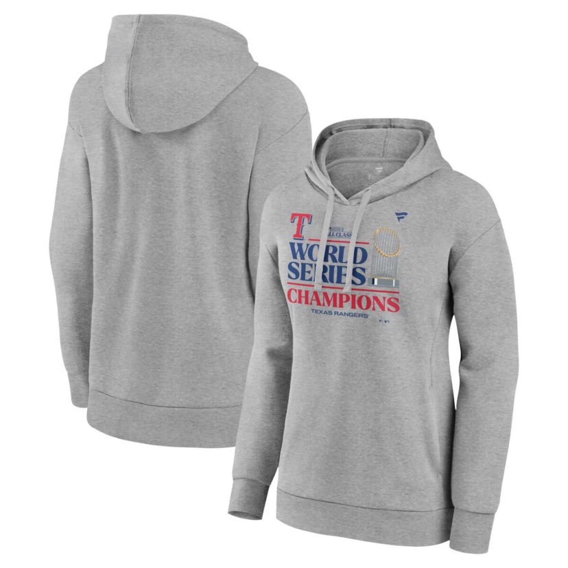 MLB Fanatics Texas Rangers 2023 World Series s Locker Room Plus Size Pullover Hoodie