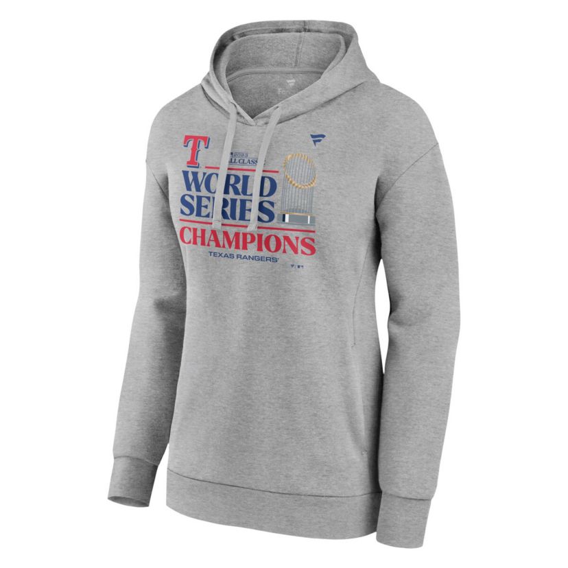 MLB Fanatics Texas Rangers 2023 World Series s Locker Room Plus Size Pullover Hoodie
