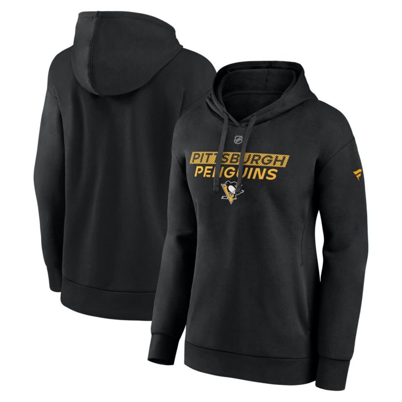 NHL Fanatics Pittsburgh Penguins Authentic Pro Core Primary Fleece Pullover Hoodie