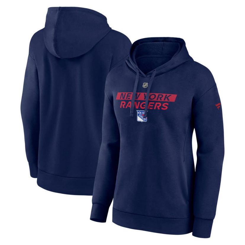 NHL Fanatics New York Rangers Authentic Pro Core Primary Fleece Pullover Hoodie