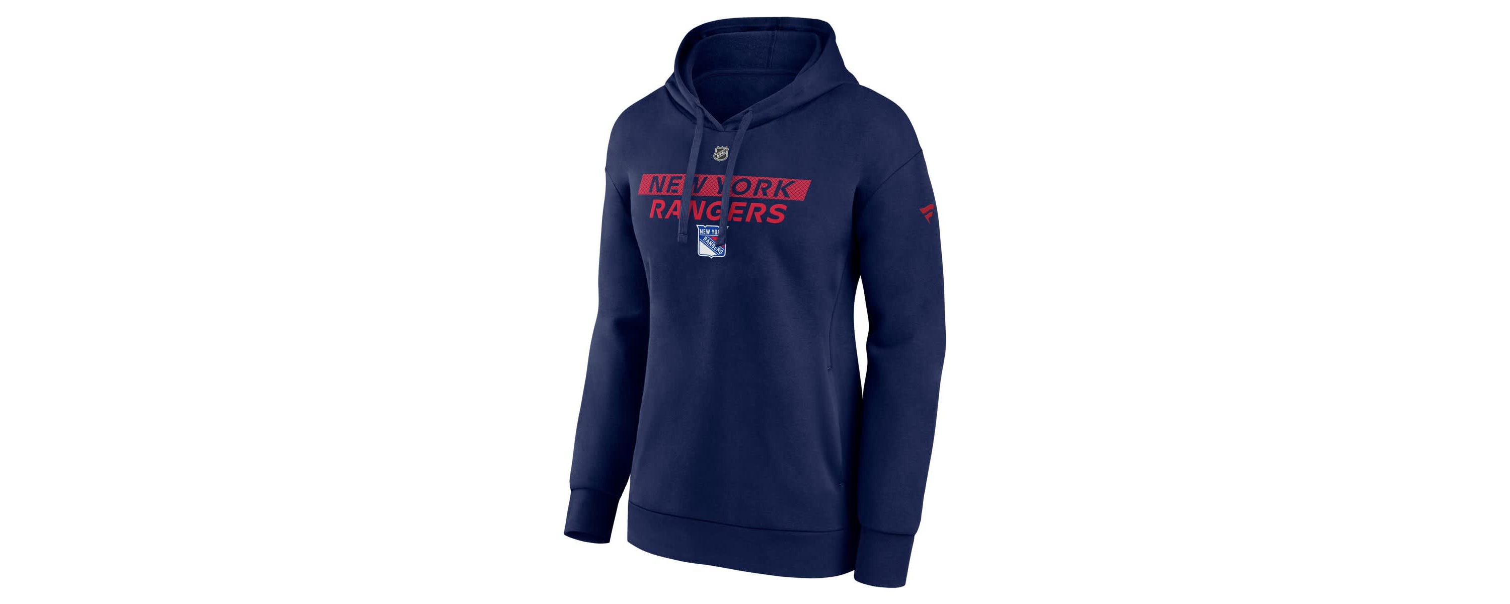 NHL Fanatics New York Rangers Authentic Pro Core Primary Fleece Pullover Hoodie
