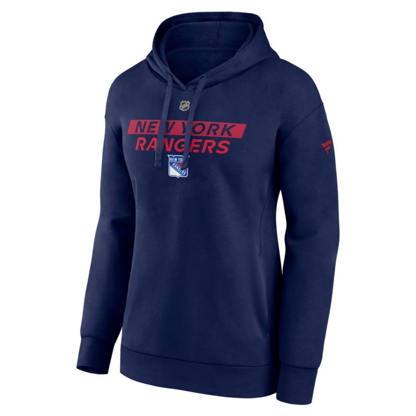 NHL Fanatics New York Rangers Authentic Pro Core Primary Fleece Pullover Hoodie