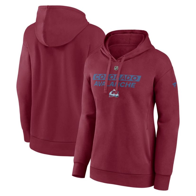 NHL Fanatics Colorado Avalanche Authentic Pro Core Primary Fleece Pullover Hoodie