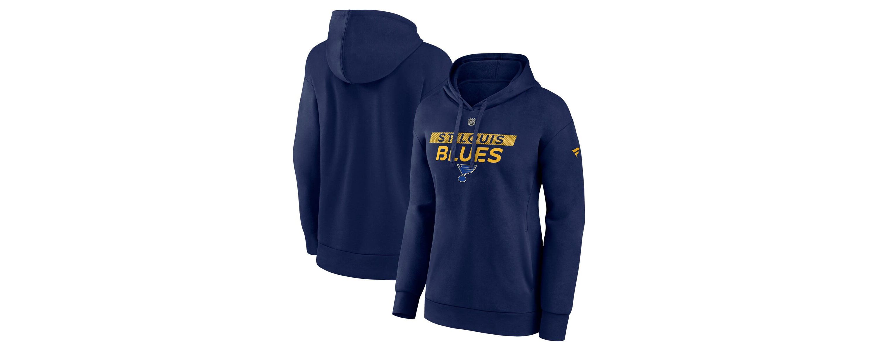NHL Fanatics St. Louis Blues Authentic Pro Core Primary Fleece Pullover Hoodie