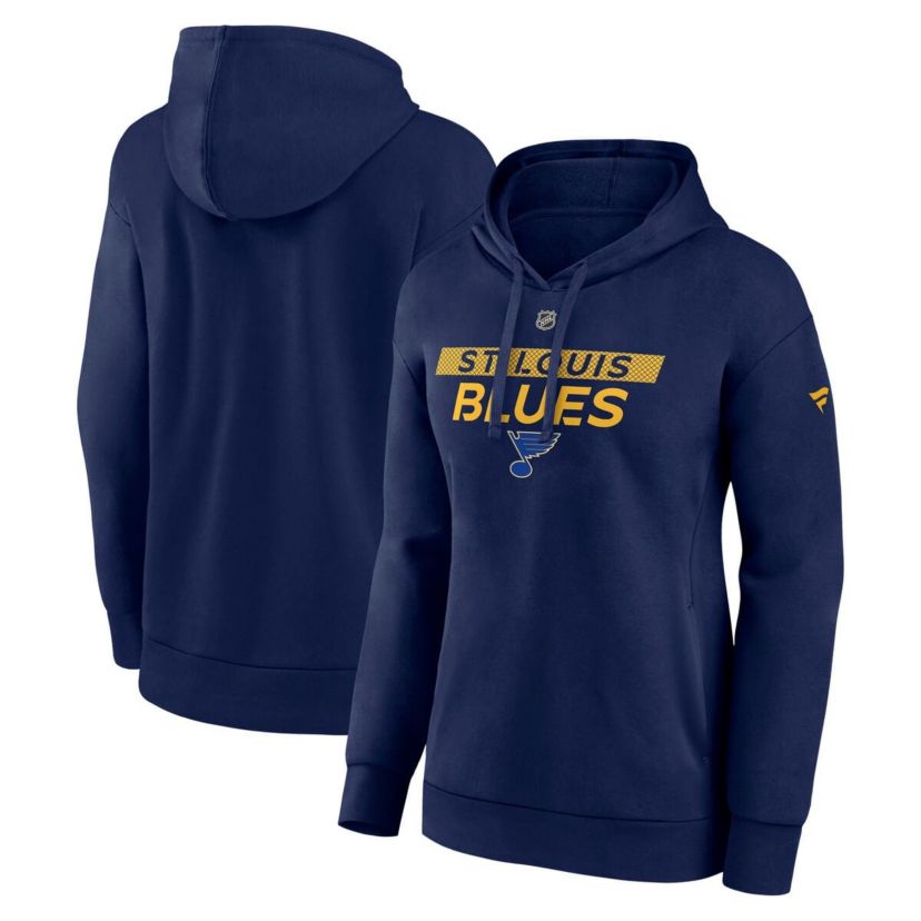 NHL Fanatics St. Louis Blues Authentic Pro Core Primary Fleece Pullover Hoodie