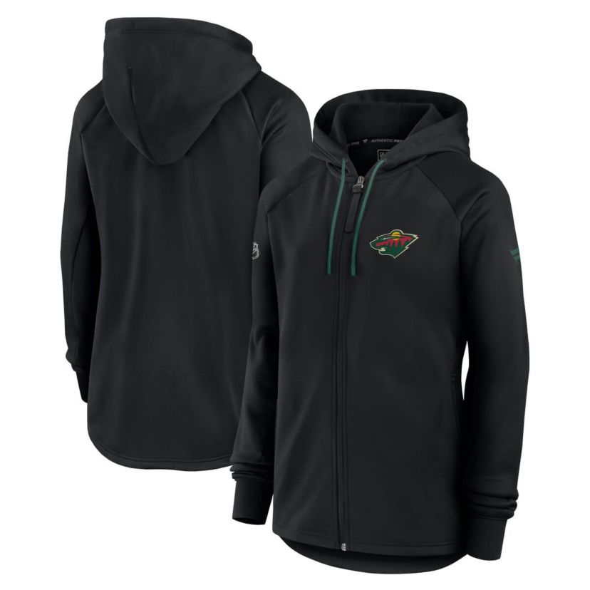 NHL Fanatics Minnesota Wild Authentic Pro Rink Fleece Full-Zip Jacket