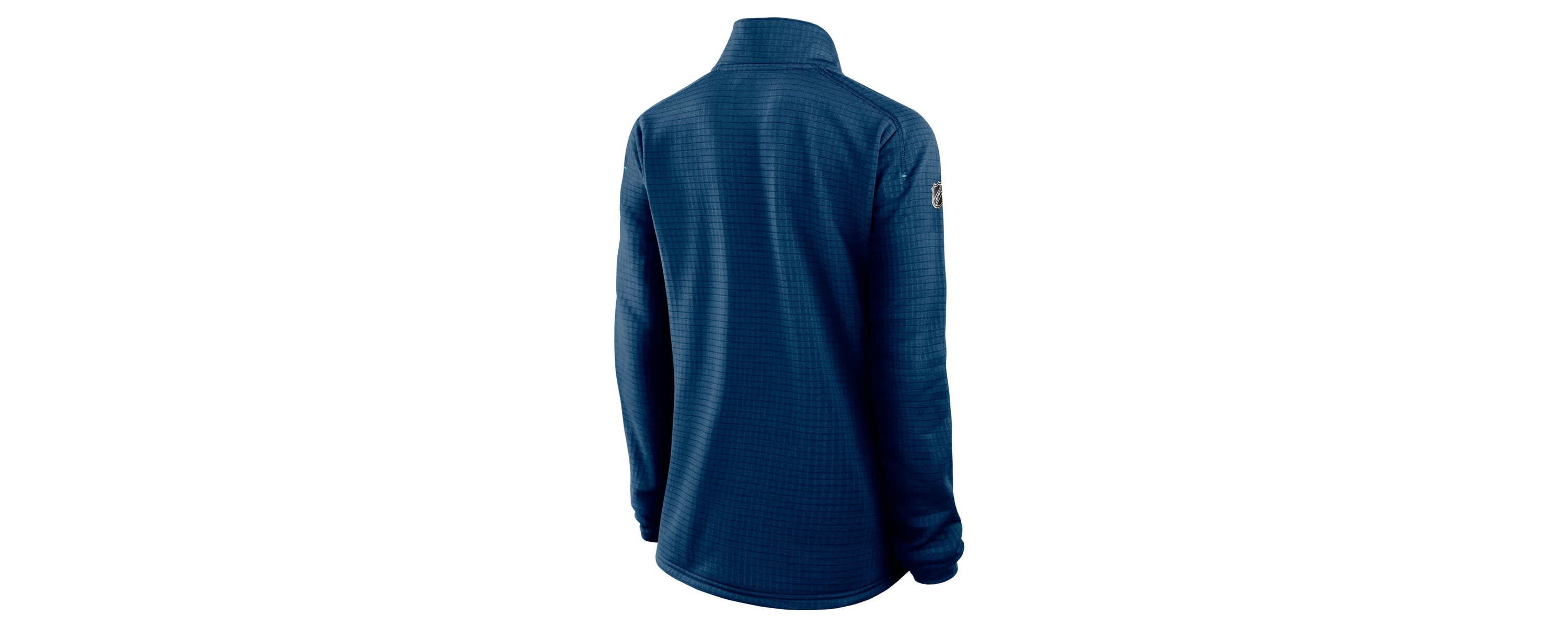 NHL Fanatics Deep Sea Seattle Kraken Authentic Pro Rink Lightweight Quarter-Zip Pullover Sweatshirt