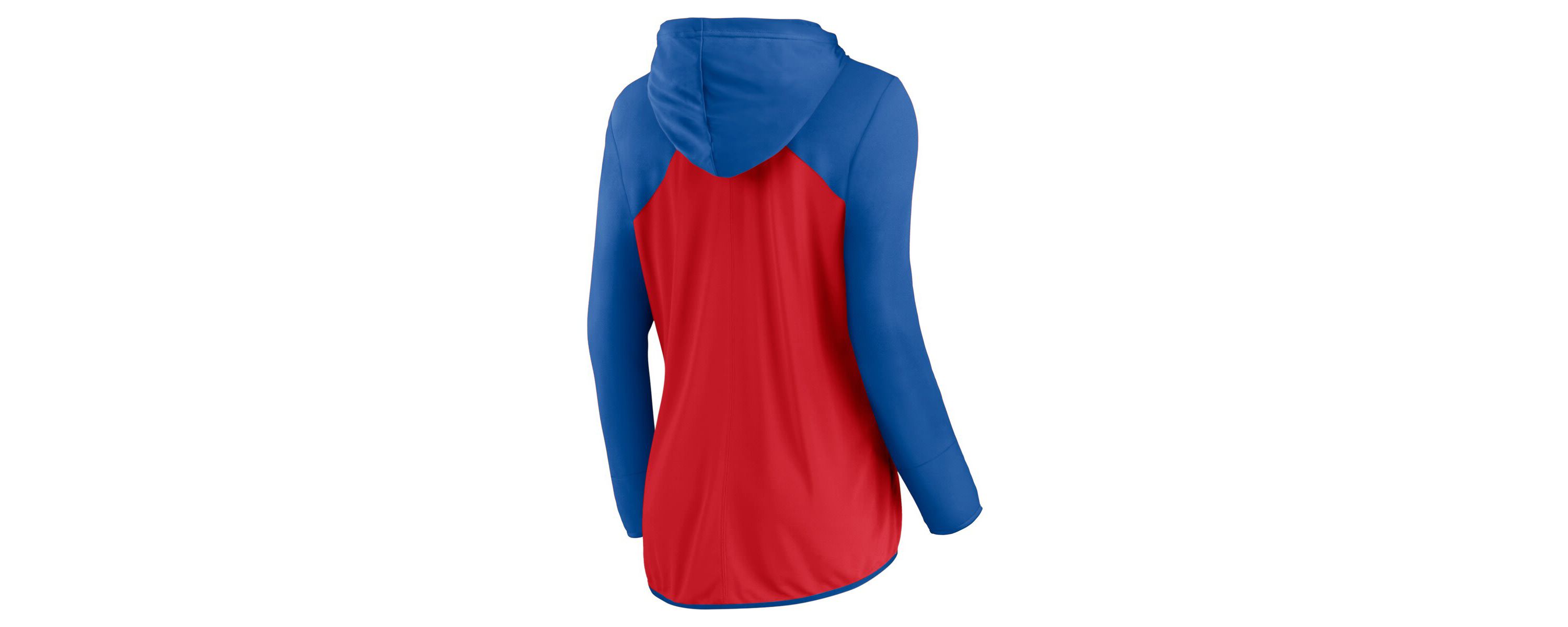 MLB Fanatics Red/Royal Philadelphia Phillies Script Sleeve Full-Zip Hoodie
