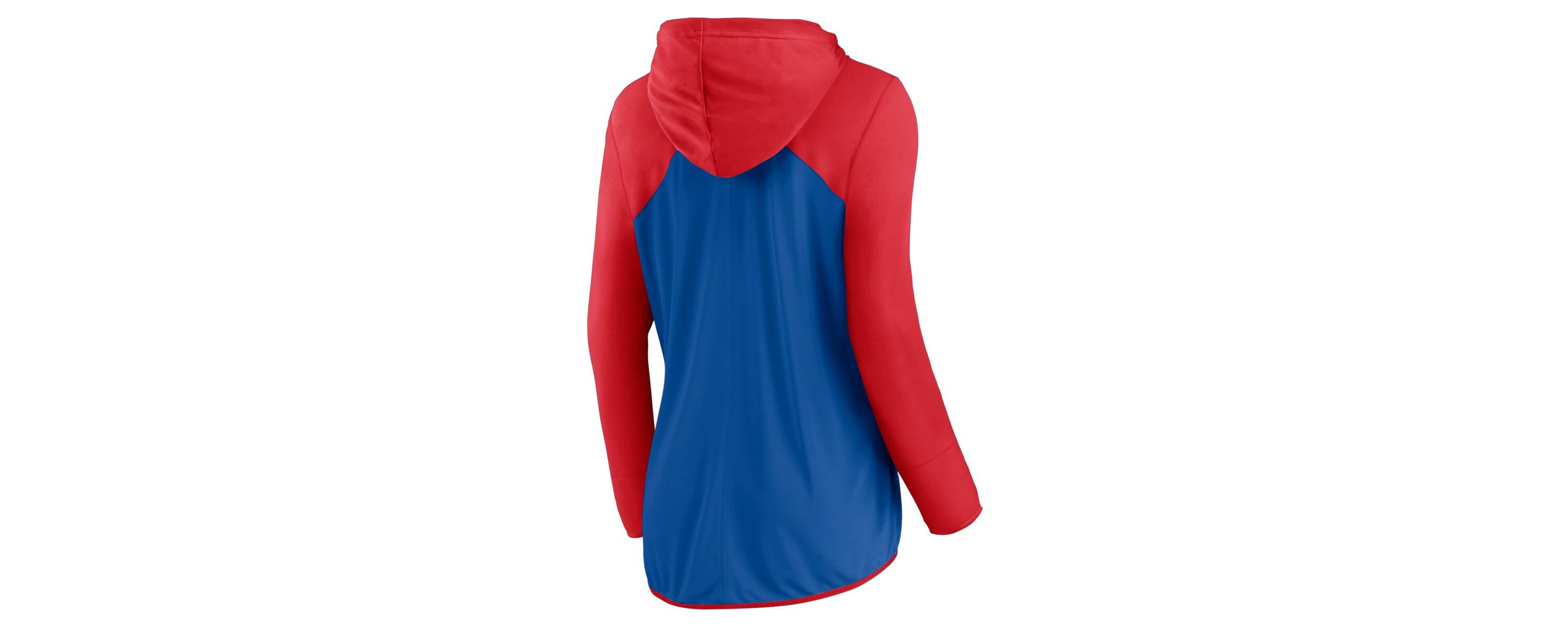 MLB Fanatics Royal/Red Chicago Cubs Script Sleeve Full-Zip Hoodie
