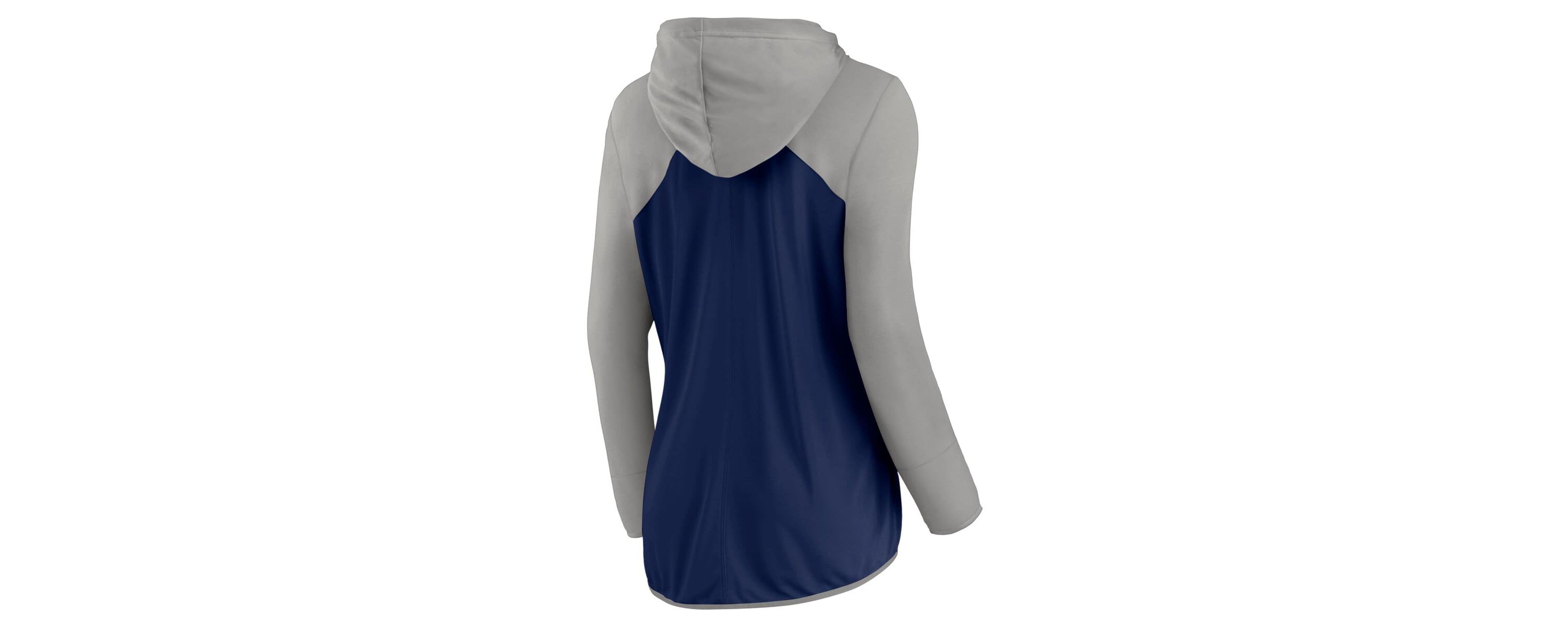 MLB Fanatics Navy/Gray New York Yankees Script Sleeve Full-Zip Hoodie