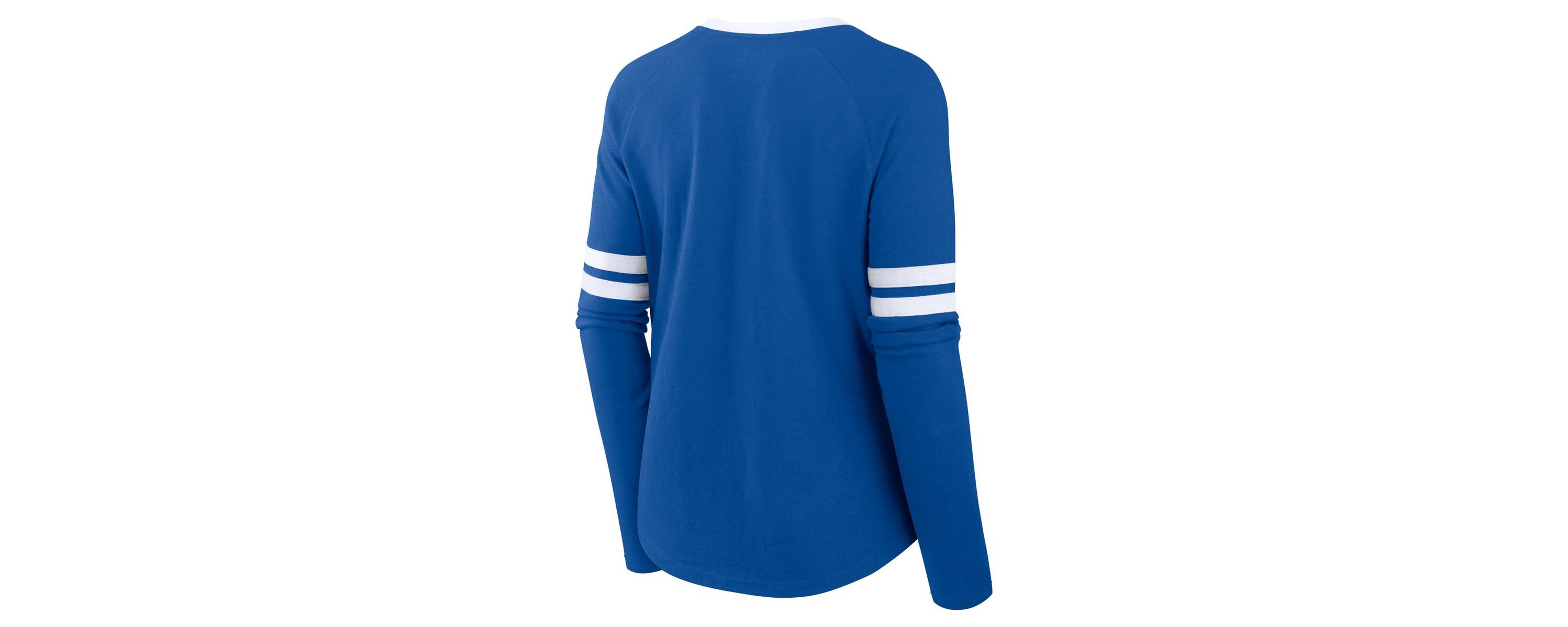 MLB Fanatics Los Angeles Dodgers Won & Done Raglan Lace-Up Long Sleeve T-Shirt