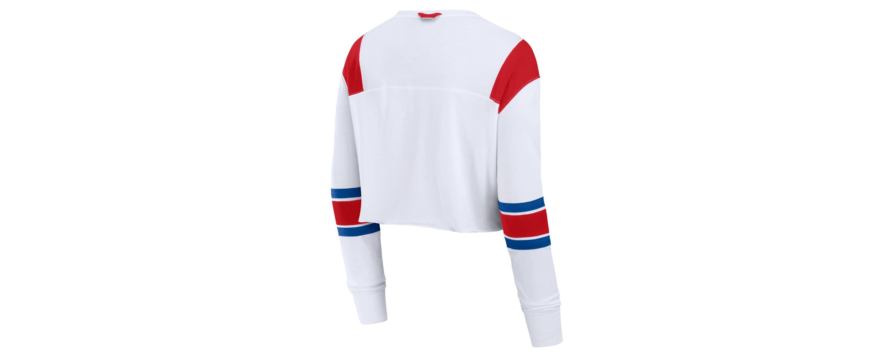 MLB Fanatics Philadelphia Phillies Stretch Cropped Fashion Long Sleeve T-Shirt