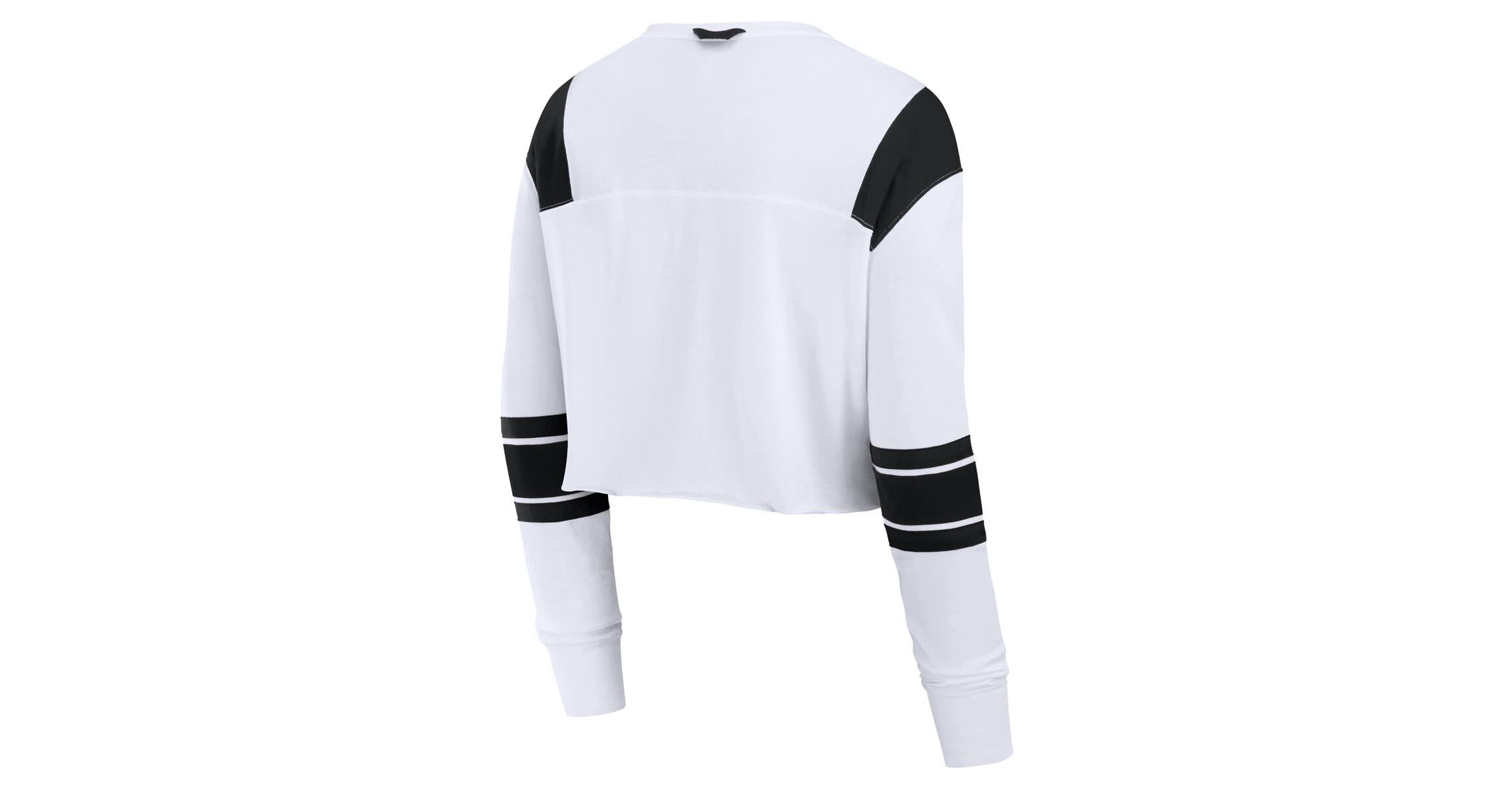 NCAA Fanatics Texas Longhorns Training Camp Cropped Long Sleeve V-Neck Fashion Top