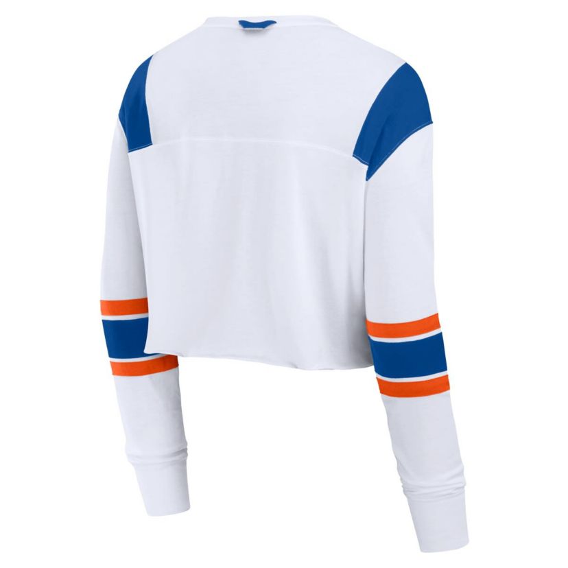 NCAA Fanatics Florida Gators Training Camp Cropped Long Sleeve V-Neck Fashion Top