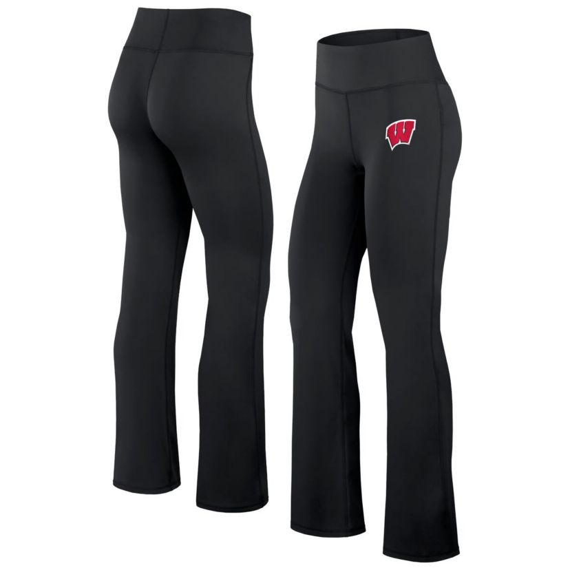 NCAA Fanatics Wisconsin Badgers Training Camp Maxed Out Flare Leggings