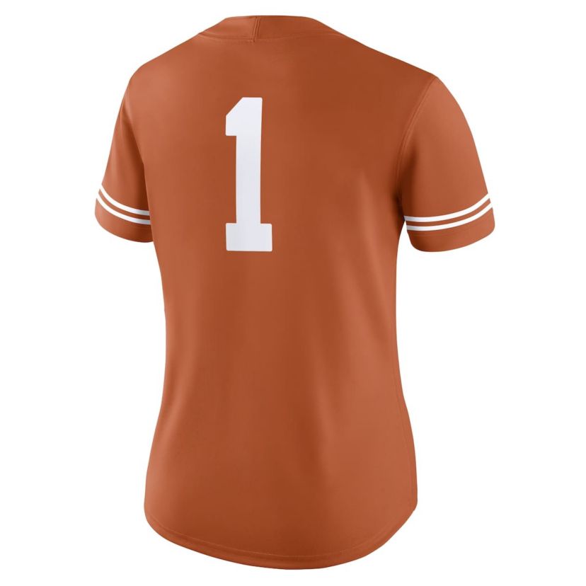 NCAA Nike #1 Texas Texas Longhorns Game Jersey