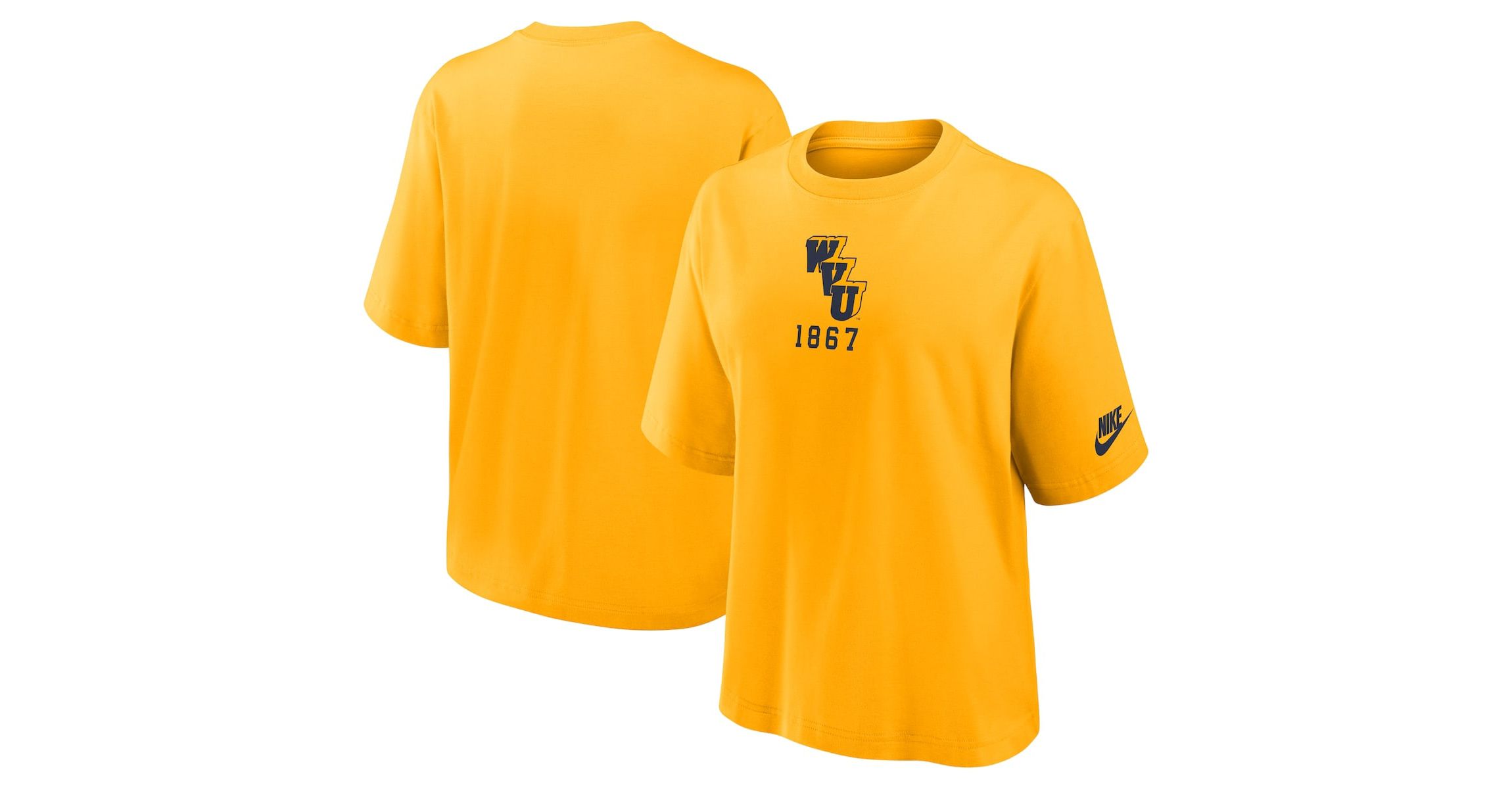 NCAA Nike West Virginia Mountaineers Legacy Established Boxy T-Shirt