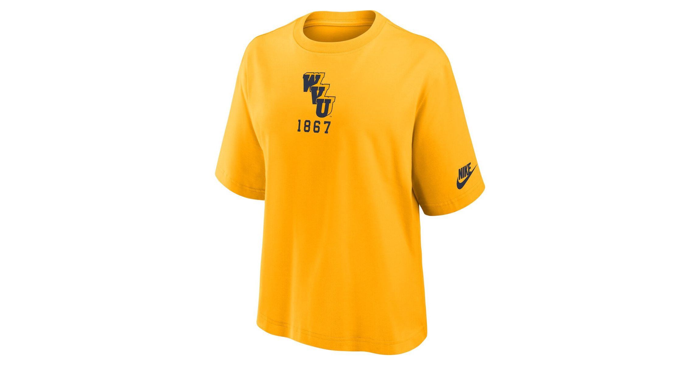 NCAA Nike West Virginia Mountaineers Legacy Established Boxy T-Shirt