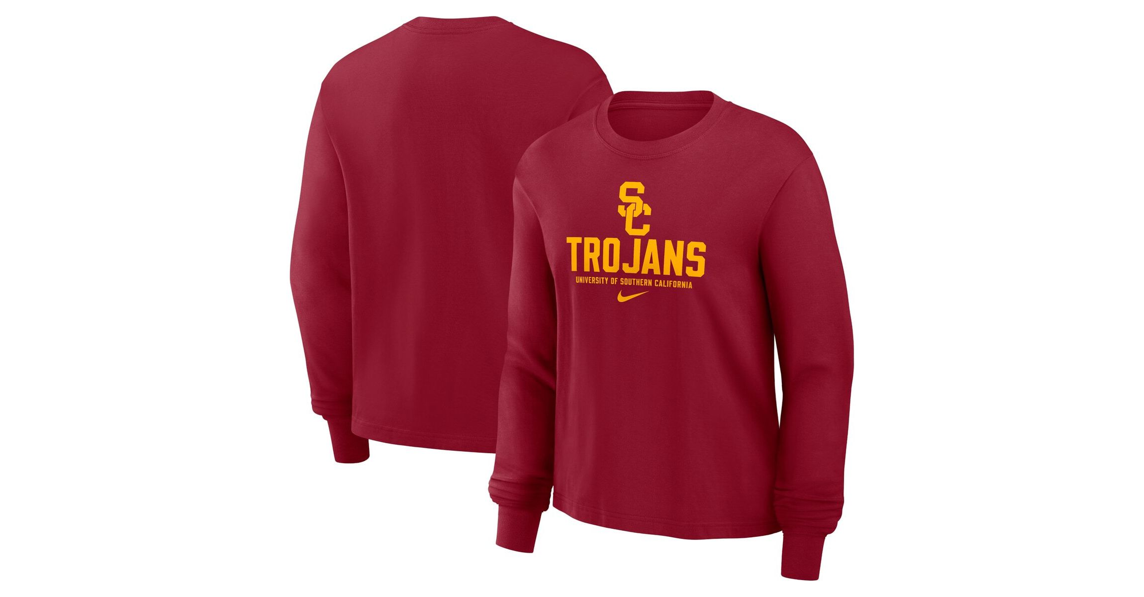 NCAA Nike USC Trojans Primetime University Boxy Long Sleeve T-Shirt