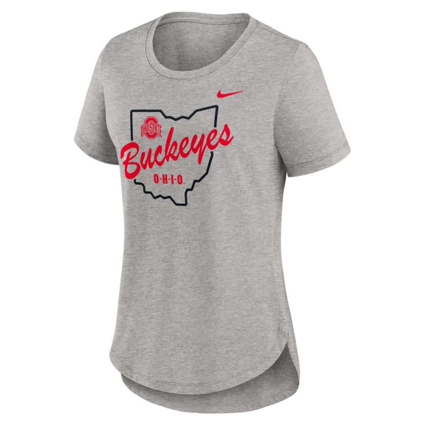 NCAA Nike Ohio State Buckeyes Local Campus Location Mantra Tri-Blend T-Shirt