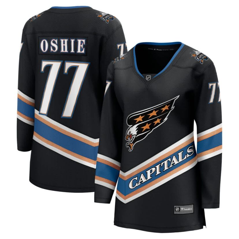 NHL Fanatics TJ Oshie Washington Capitals 50th Anniversary Breakaway Jersey