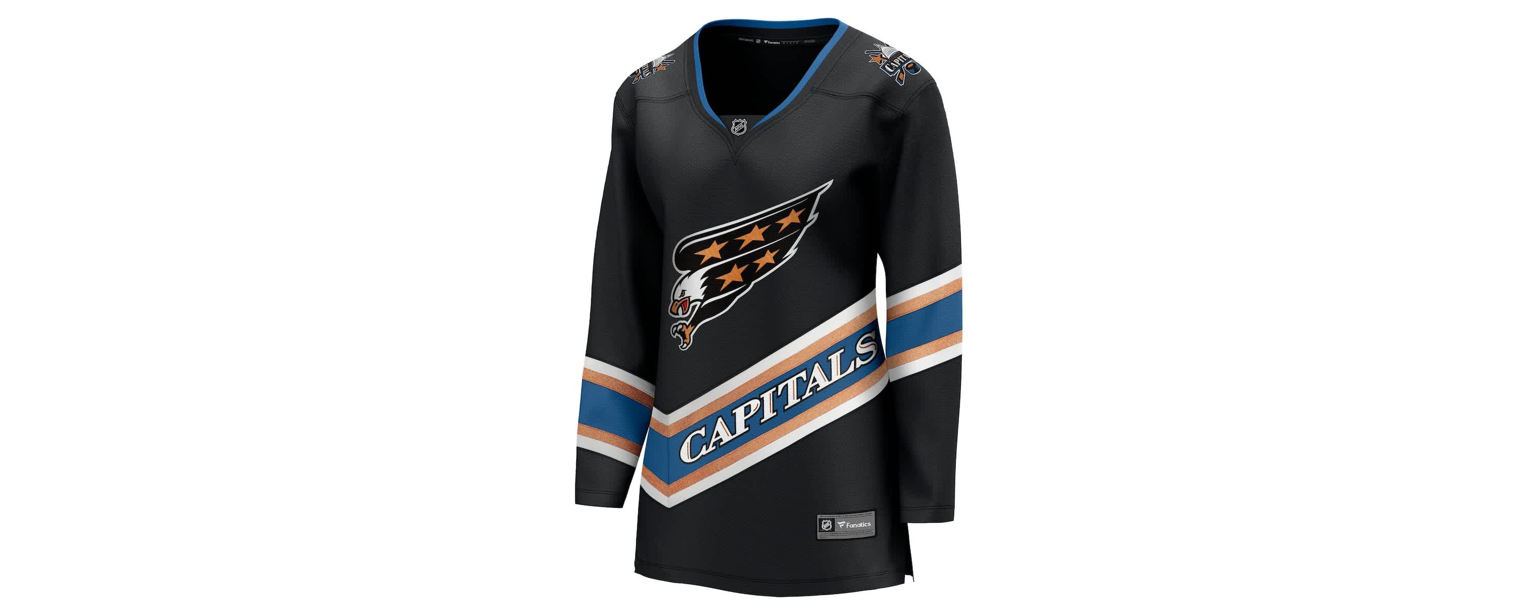 NHL Fanatics Washington Capitals Alternate 50th Anniversary Breakaway Jersey
