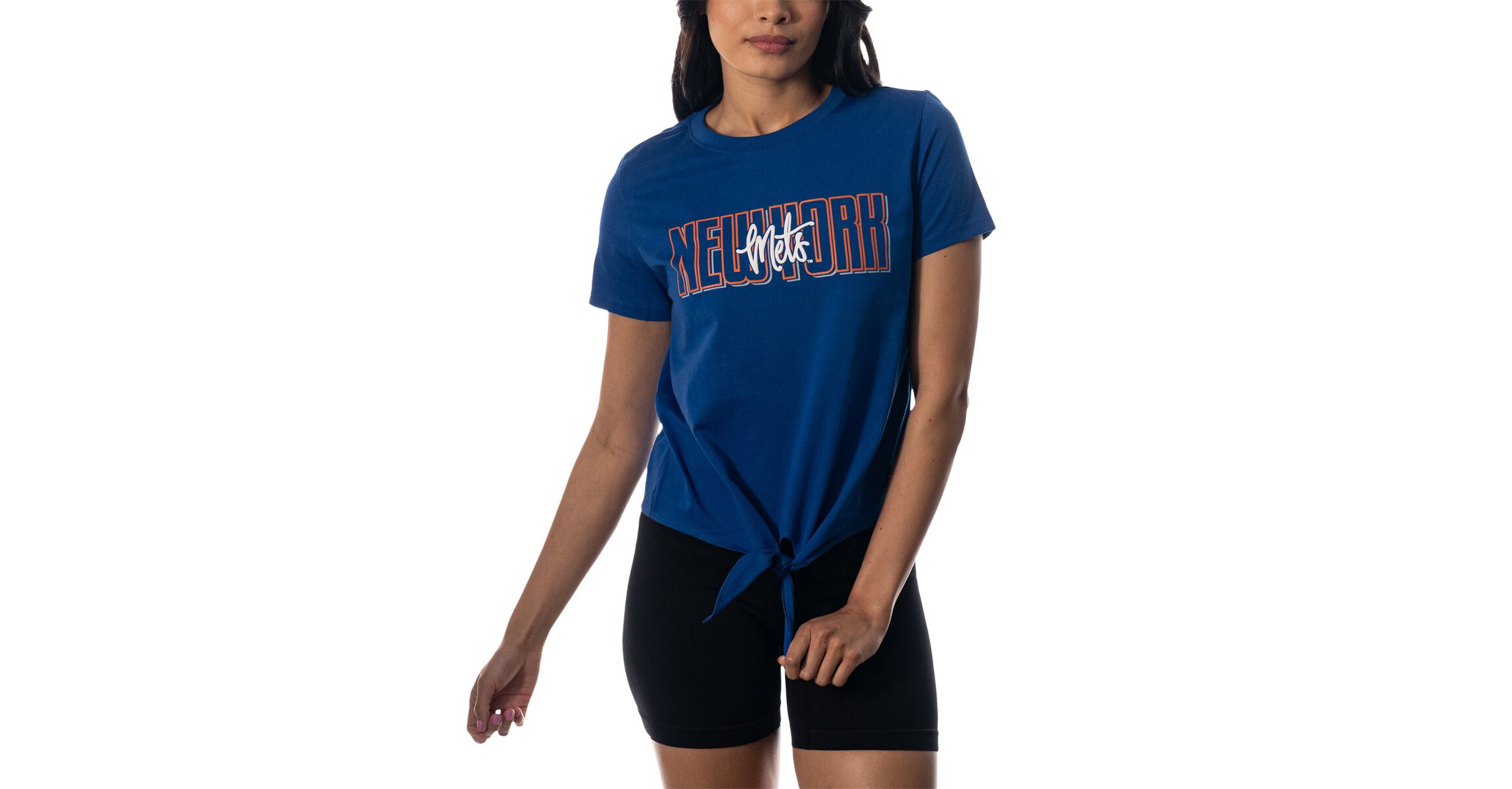 MLB New York Mets Twist Front T-Shirt