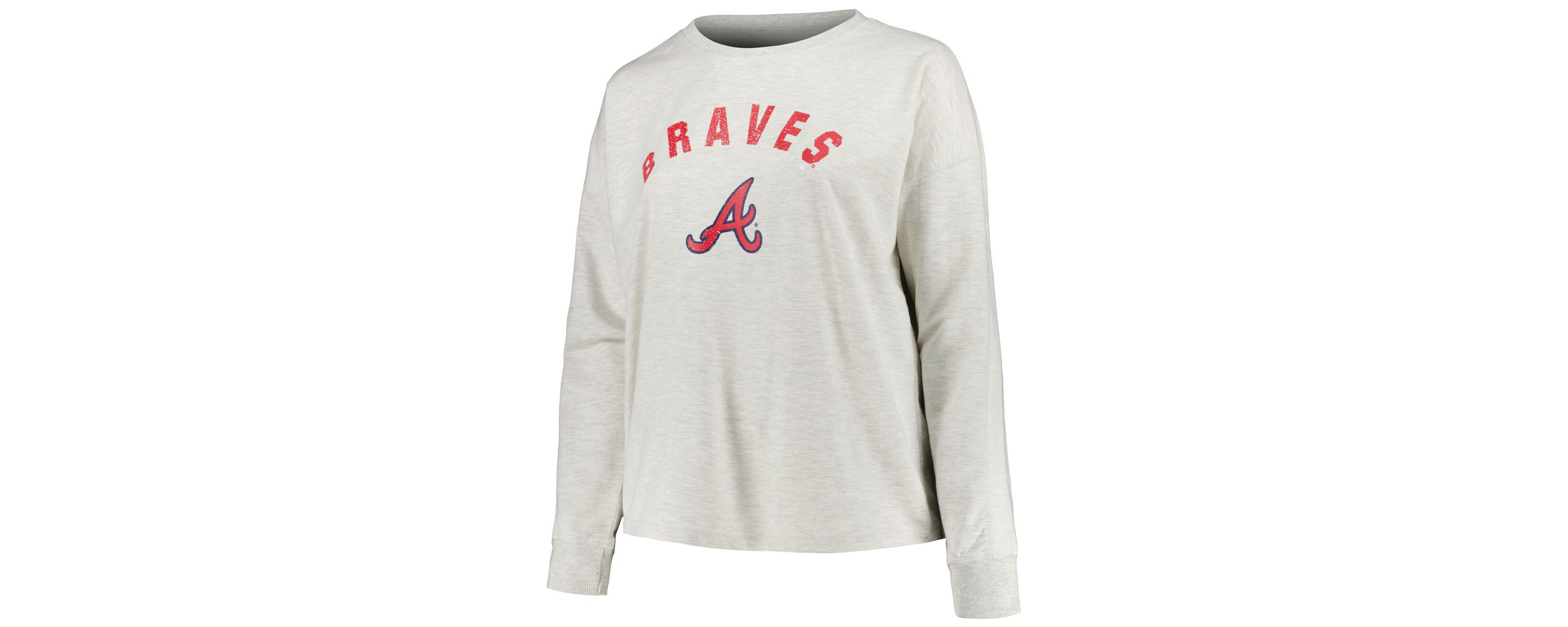 MLB Atlanta Braves Plus Size French Terry Pullover Sweatshirt
