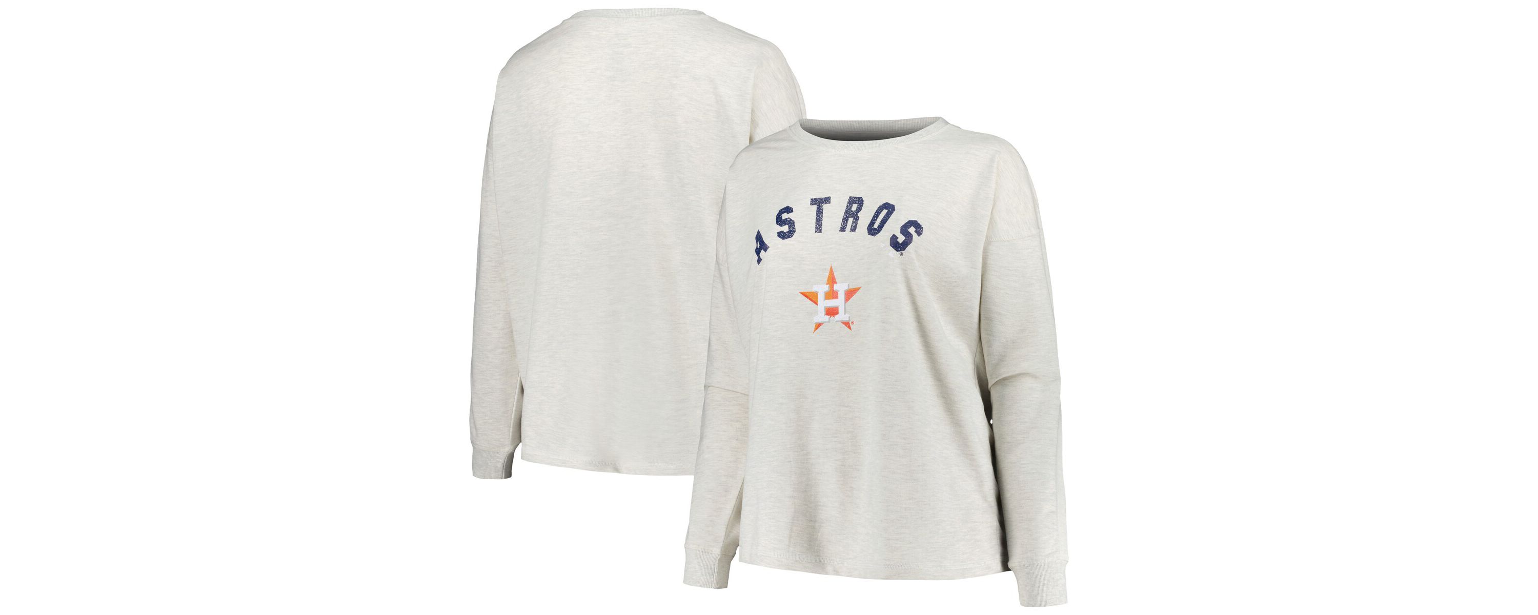 MLB Houston Astros Plus Size French Terry Pullover Sweatshirt