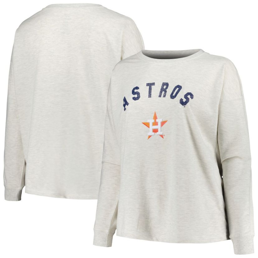 MLB Houston Astros Plus Size French Terry Pullover Sweatshirt