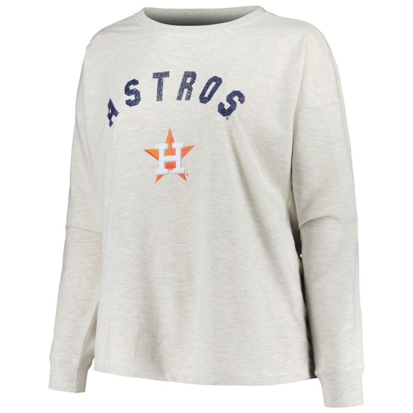 MLB Houston Astros Plus Size French Terry Pullover Sweatshirt
