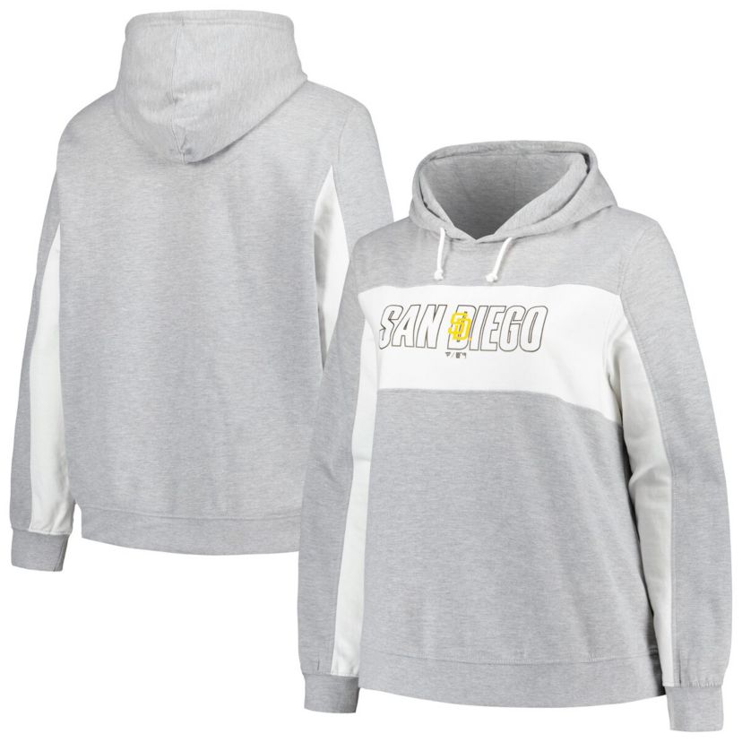 MLB San Diego Padres Plus Size Pullover Hoodie