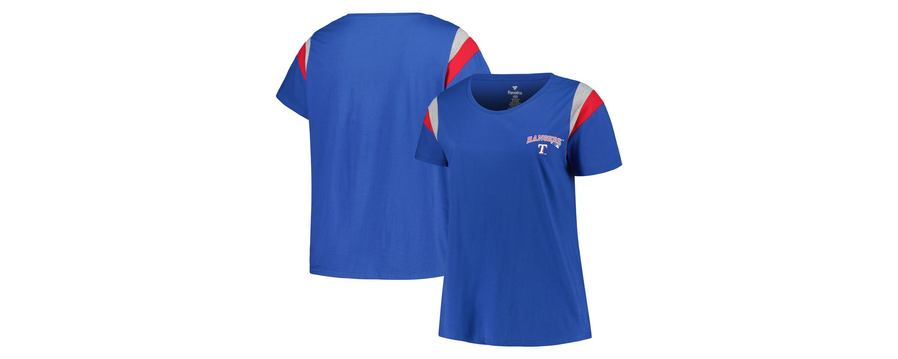 MLB Texas Rangers Plus Size Scoop Neck T-Shirt