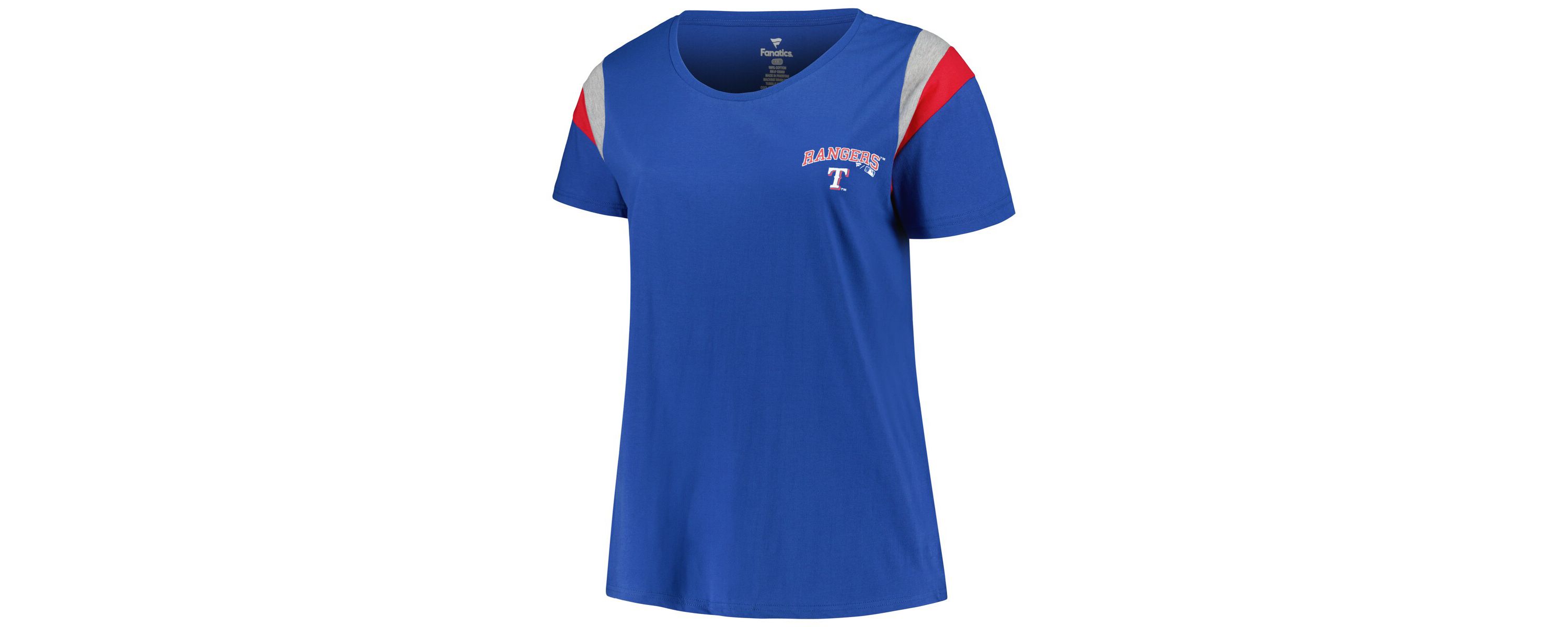 MLB Texas Rangers Plus Size Scoop Neck T-Shirt