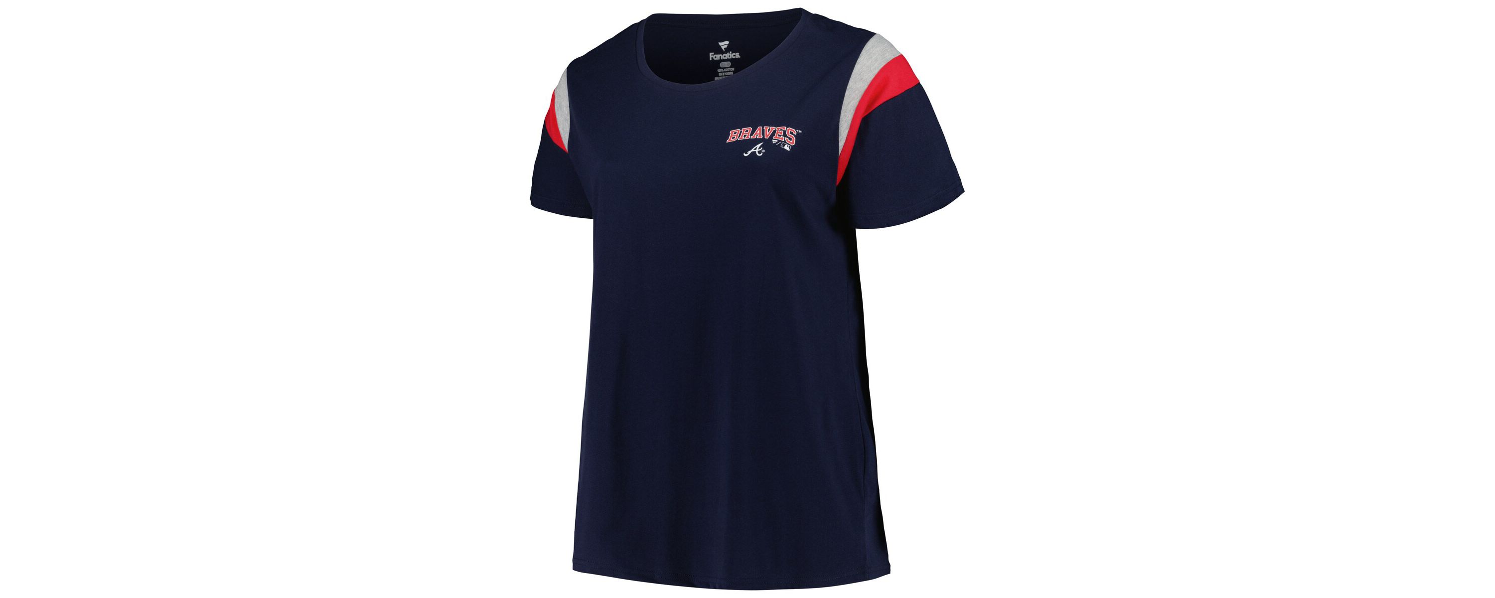 MLB Atlanta Braves Plus Size Scoop Neck T-Shirt