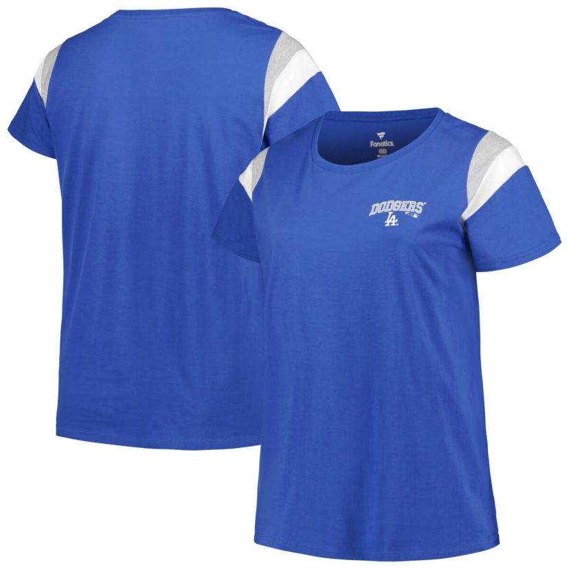 MLB Los Angeles Dodgers Plus Size Scoop Neck T-Shirt