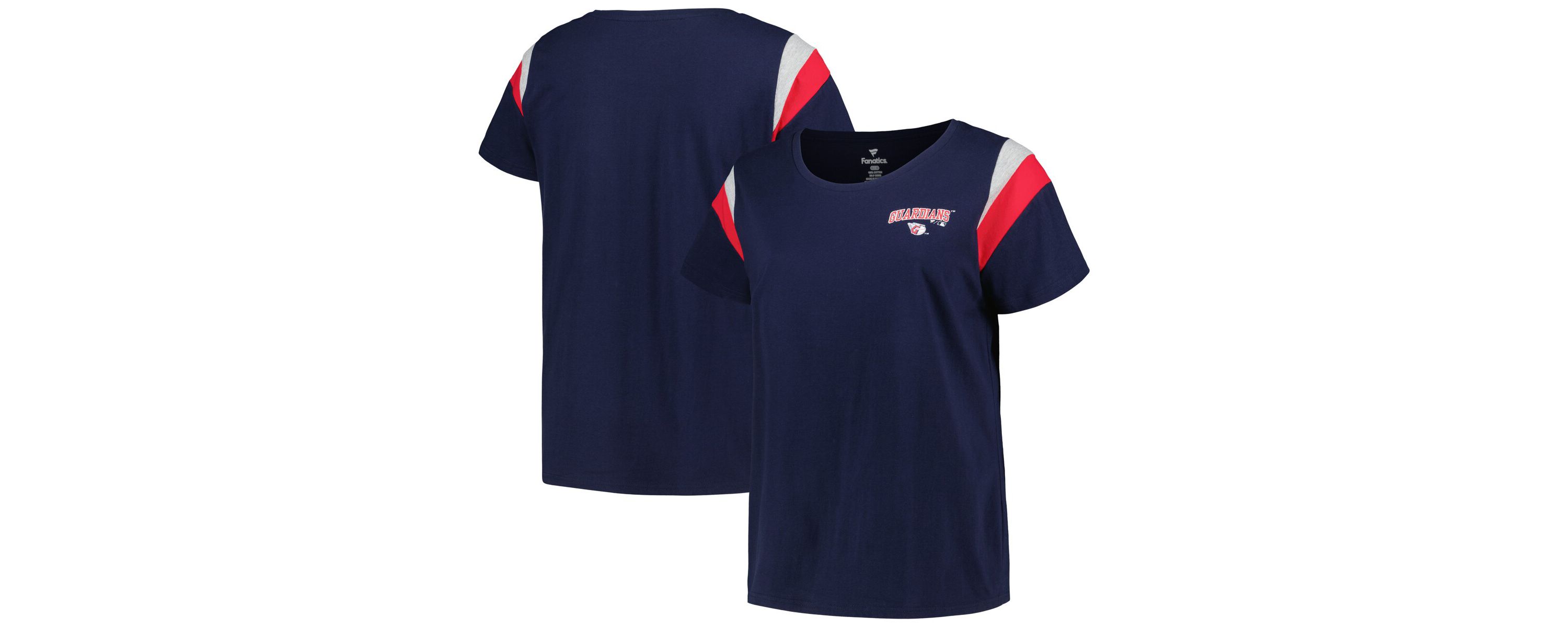 MLB Cleveland Guardians Plus Size Scoop Neck T-Shirt