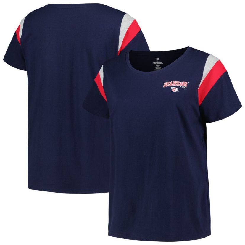 MLB Cleveland Guardians Plus Size Scoop Neck T-Shirt